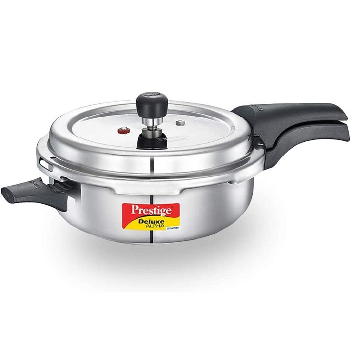 prestige deluxe stainless steel senior pressure pan