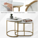Modern Marble Look Stacking Nesting Coffee Table