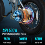 Folding Ebike Bicycle 500W 20" Fat Tire
