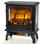 Freestanding Electric Fireplace With Realistic Flame