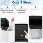 Portable Self-Clean Countertop Ice Maker