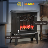 Fireplace Stove With Realistic LED Flames