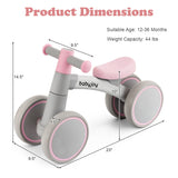 Baby Balance Bikes With 4 Wheels For 12-36 Months