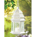 Accent Plus Vine Patterned Glass Garden Lantern - 15 inches