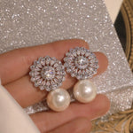 Romantic Women Stud Earrings Imitation Pearl Delicate Female Earring for Party Fine Gift Top Quality Jewelry