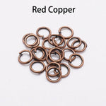 50-200pcs/lot 4 5 6 8 10 mm Jump Rings Split Rings Connectors For Diy Jewelry. Link loop rings  and Jump Rings for DIY Jewelry Making with colors  gold, silver, rhodium, gunblack, black, rose gold.