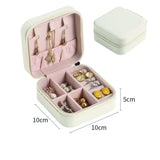 Jewelry Bag Small Ring Earrings Jewelry Box Jewelry Storage Box Portable Jewelry Box Trave. Mini storage box for beauty, eyeshadow and nail jewelry, reducing travel troubles.