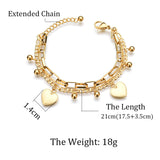50% Off Free Shipping Fashion Chain Link Heart Bracelets Buy Now