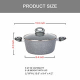 Soup Pot with Granite Coating 5 QT