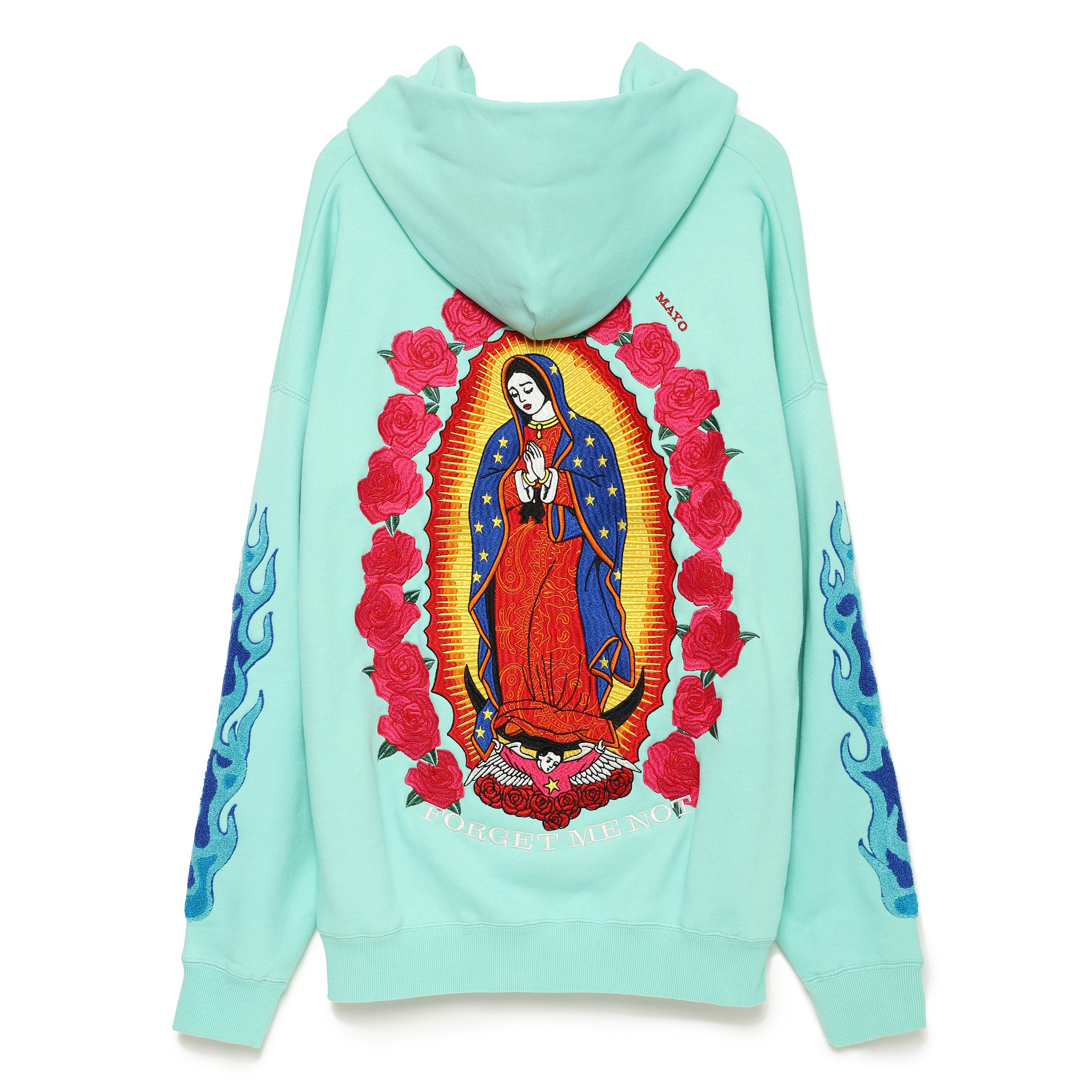 Embroidery Maria Hoodie - Tifany Blue – MAYO