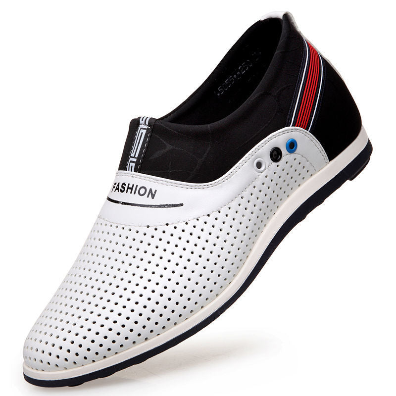 men's inner height increasing casual leather shoes