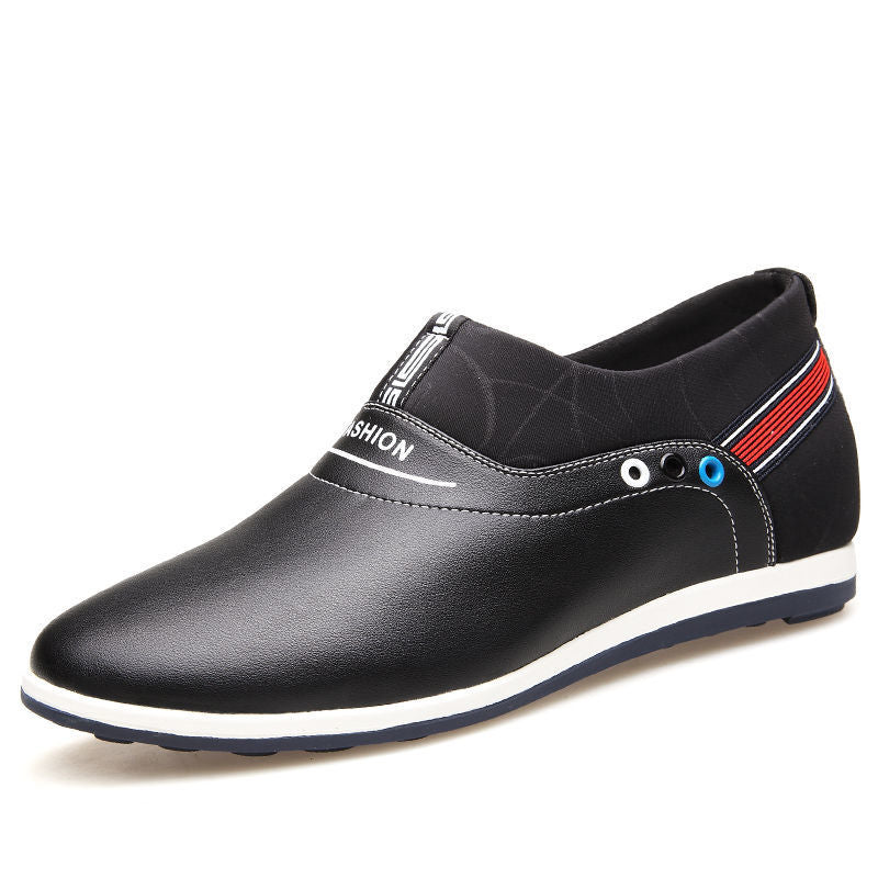men's inner height increasing casual leather shoes