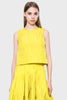 Micro Taffeta Top, Lemon from ODEEH
