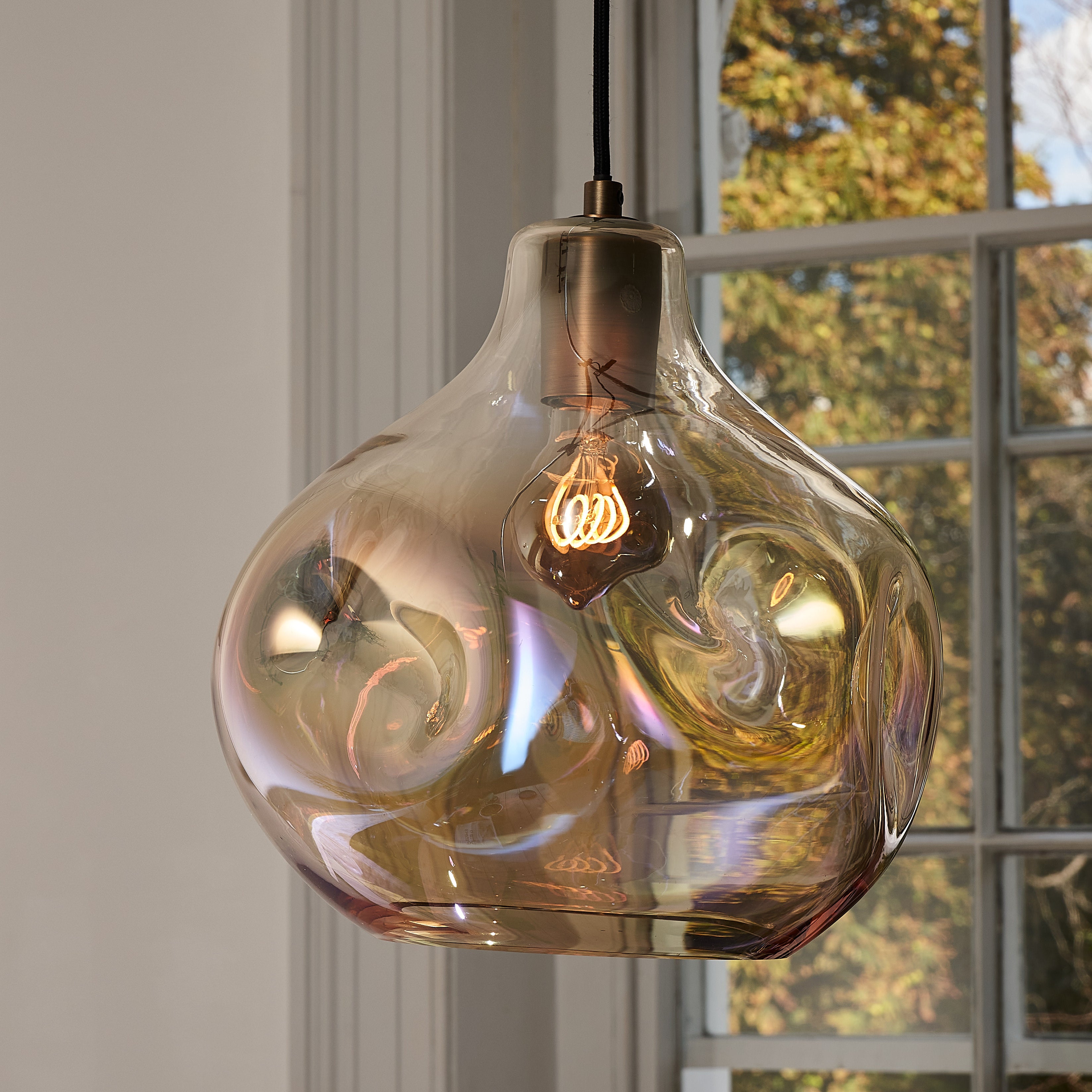 heals glass pendant lights