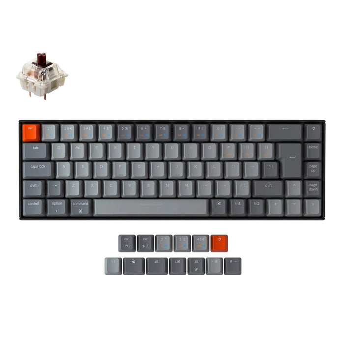 Keychron K6 RGB 65% ISO UK Tactile Gateron Brown