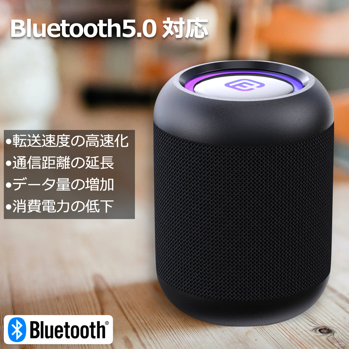 公式直販】40s Bluetoothスピーカー CW1LC 小型 高音質 防水 SDカード再生 LED照明 ハンズフリー お風呂 – Forties  Direct