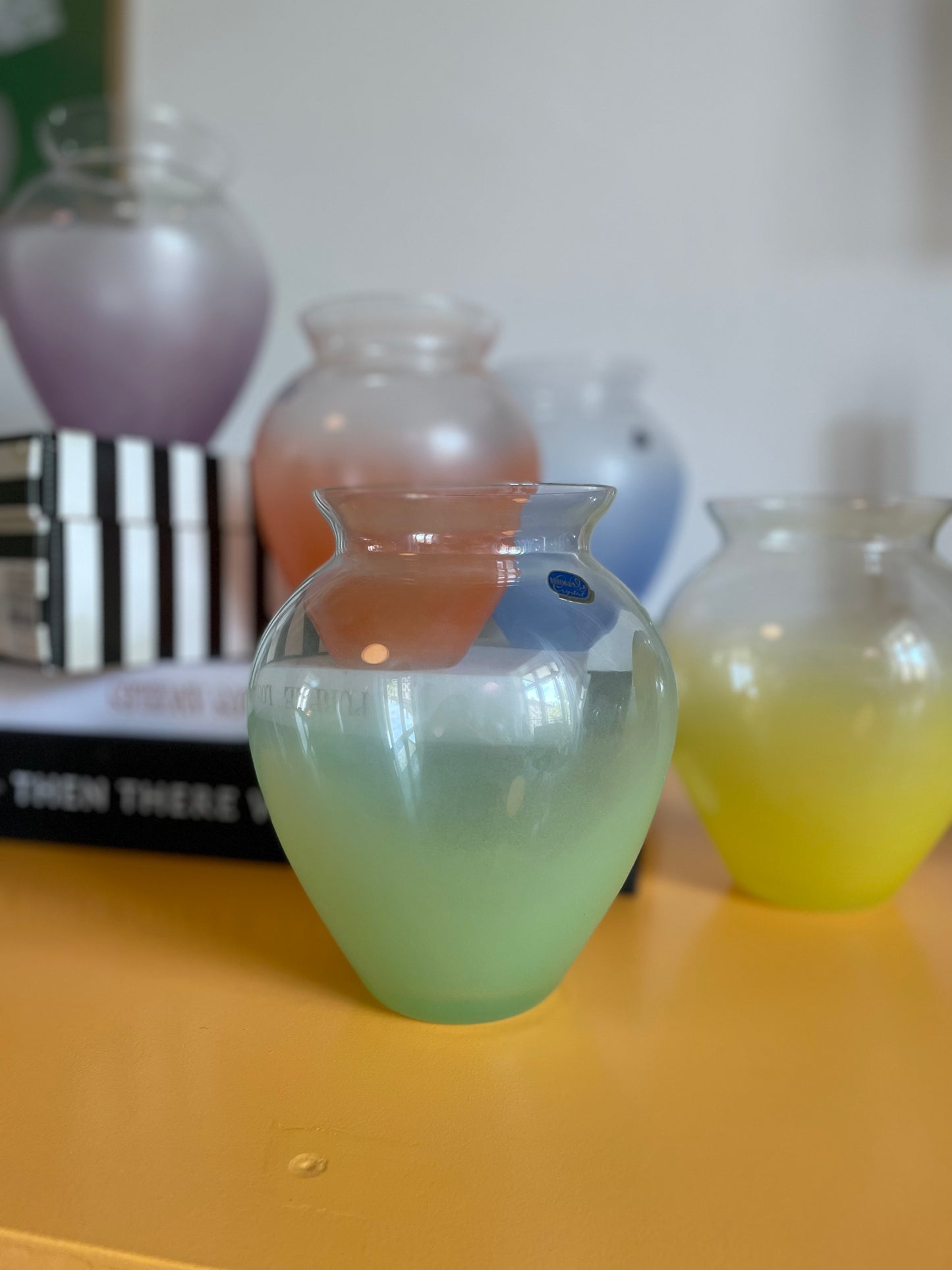 Vase in Bohemian crystal glass