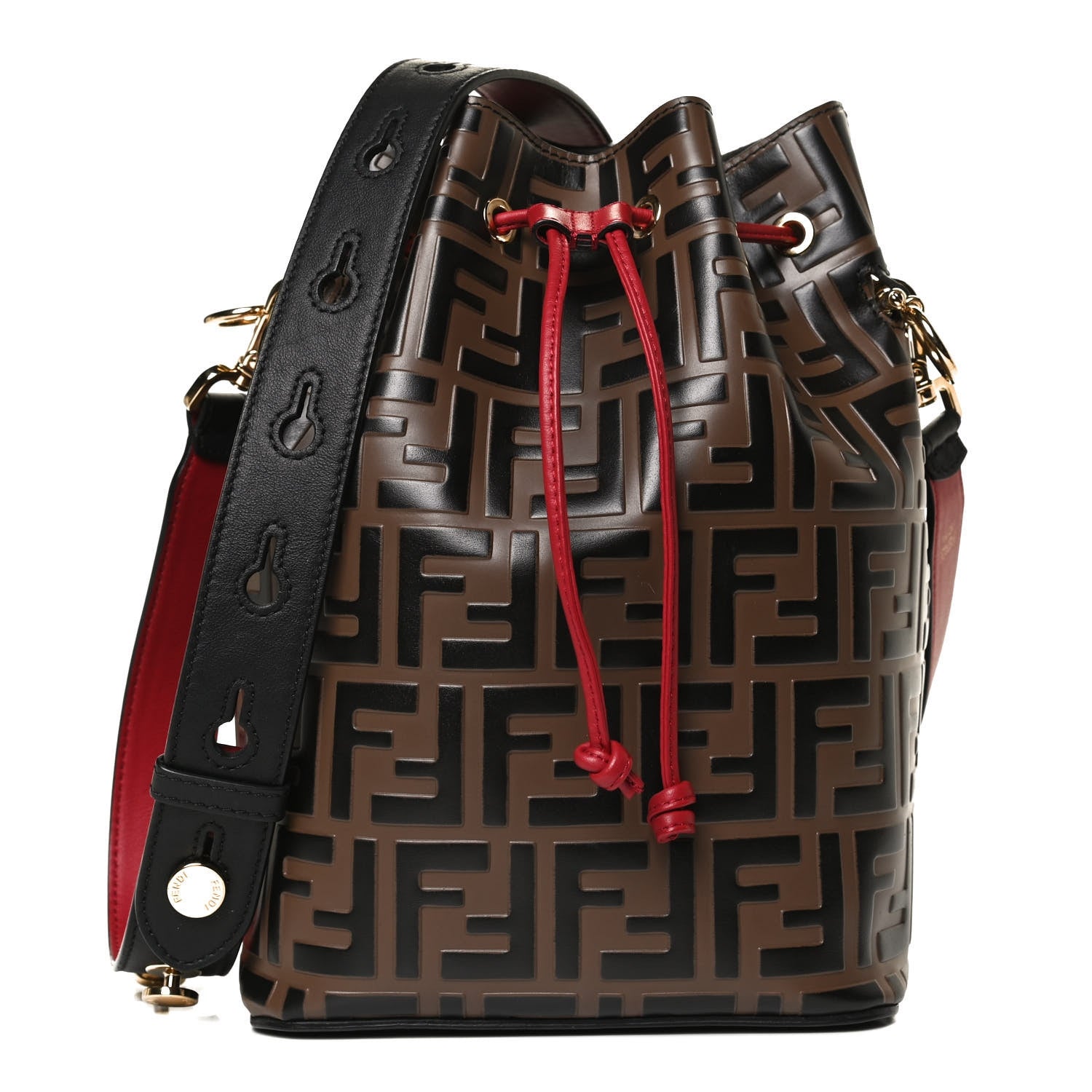 fendi ff embossed top handle bag