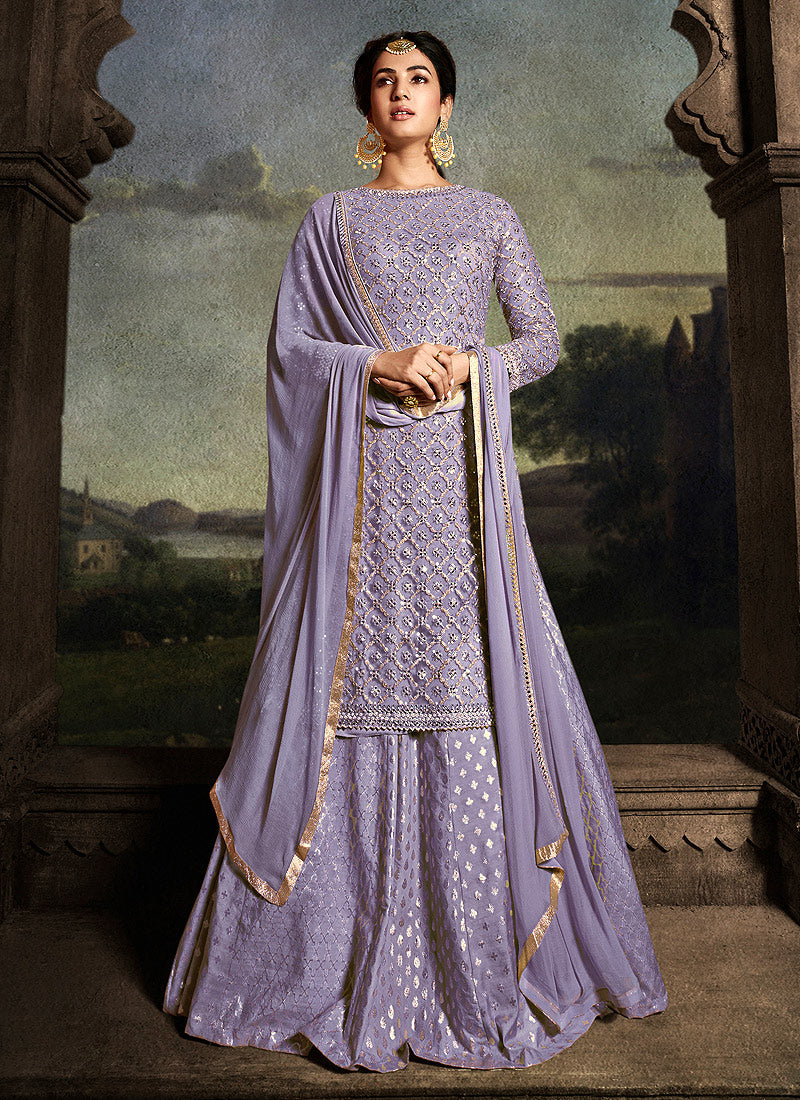 lavender indian dress