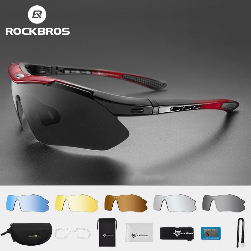 Cycling Glasses Polarized MTB Mountain Bicycle Cycling Sunglasses 5 lens Cycling 