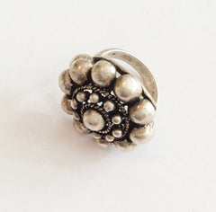 SOLD OUT Boho Knuckle Duster Ring, Sterling Silver Vintage Jewelry