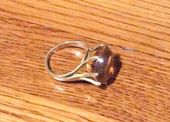 NOW SOLD Citrine Ring, 18K Gold, Dress Ring, Mid Century Vintage Fine Jewelry