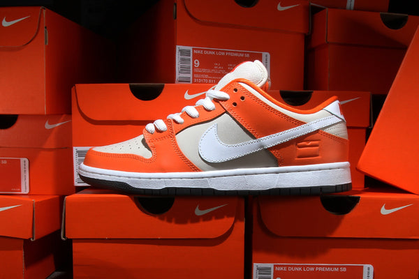 nike dunk low orange box