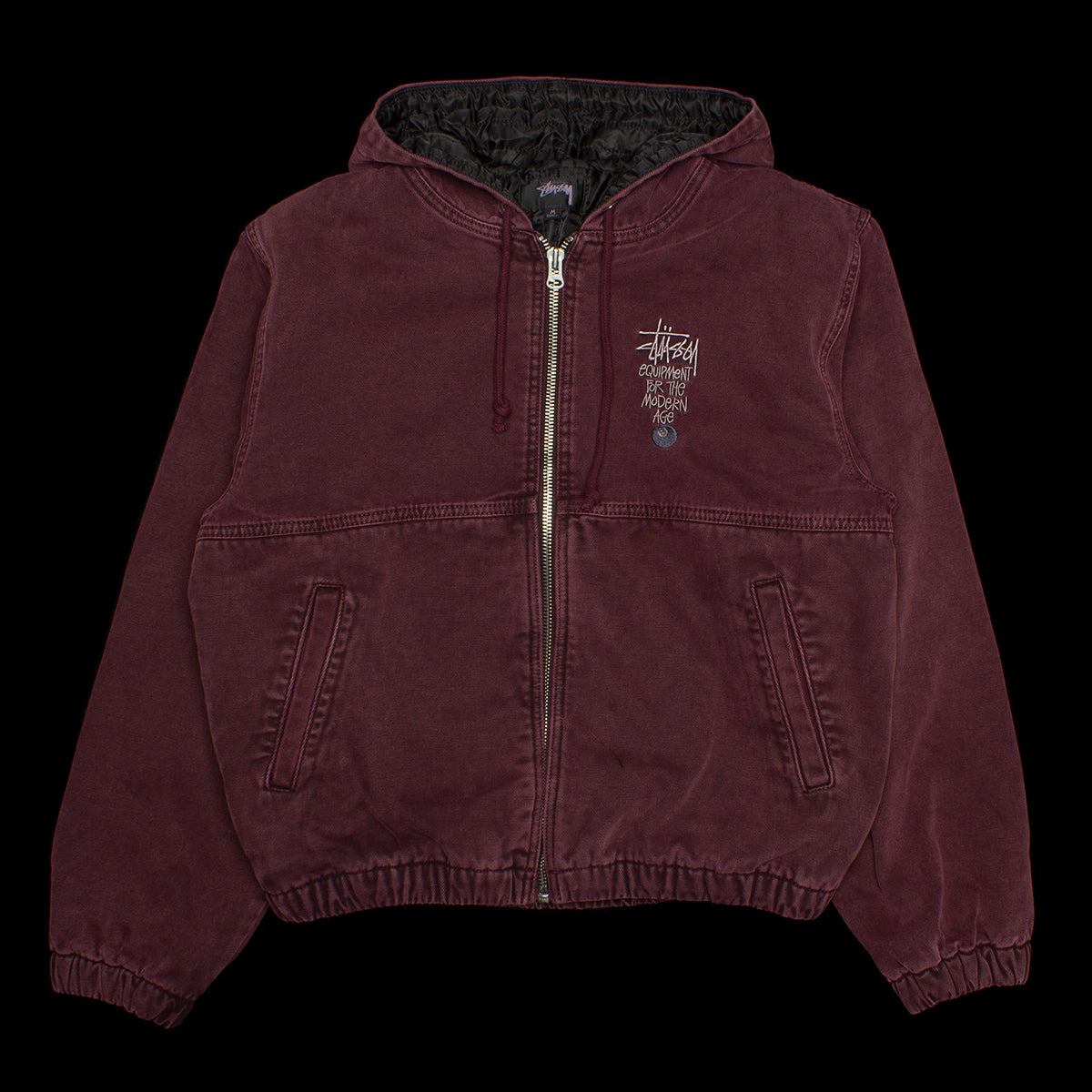 STUSSY CANVAS INSULATED WORK JACKET S