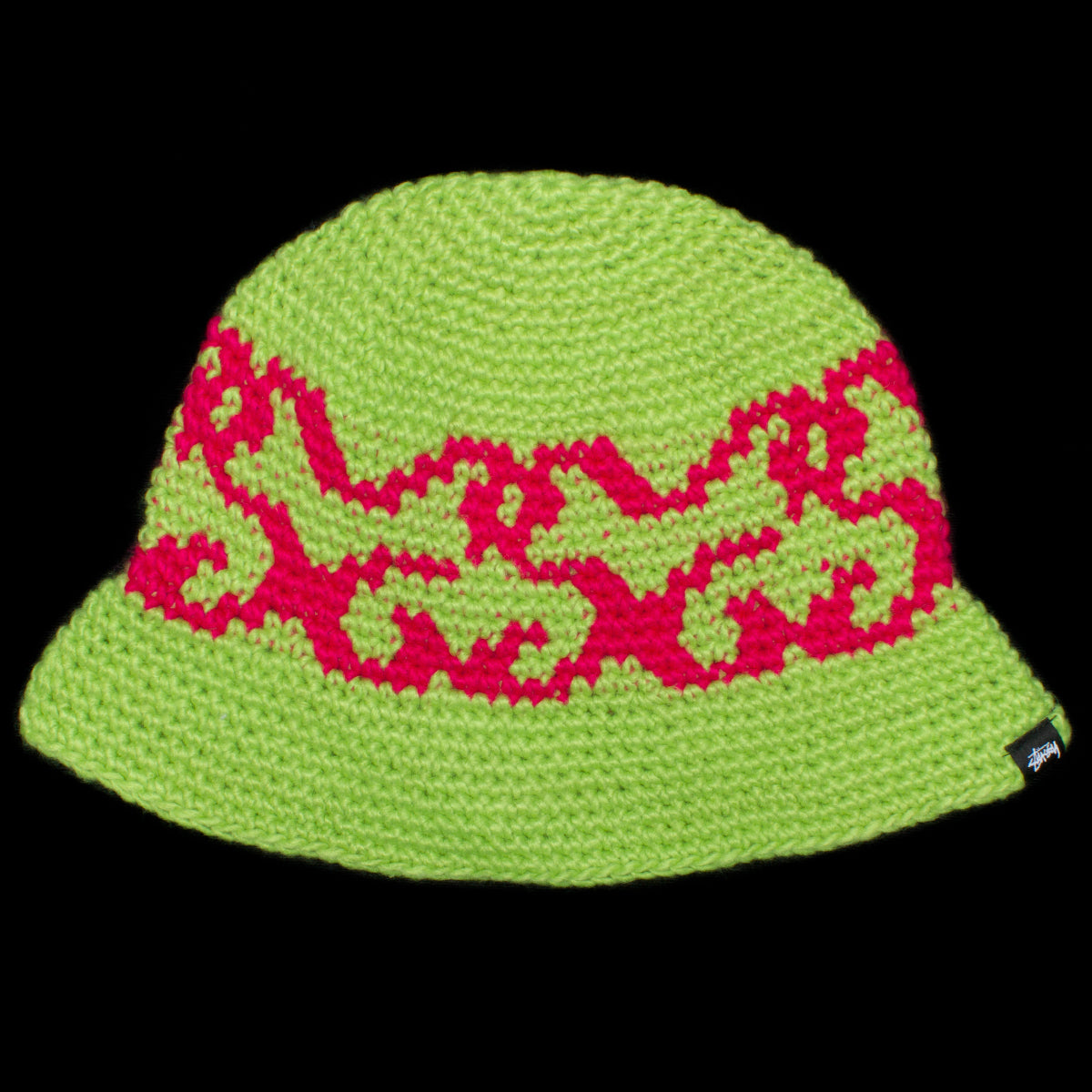 STUSSY SS Knit Bucket Hat Lime | hartwellspremium.com