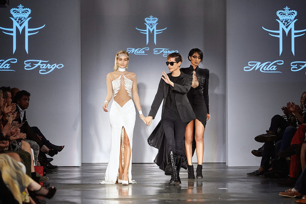 Mila Fargo Designer creative director president runway END CLOSE / EXOS COUTURE SHOW 2015 /16