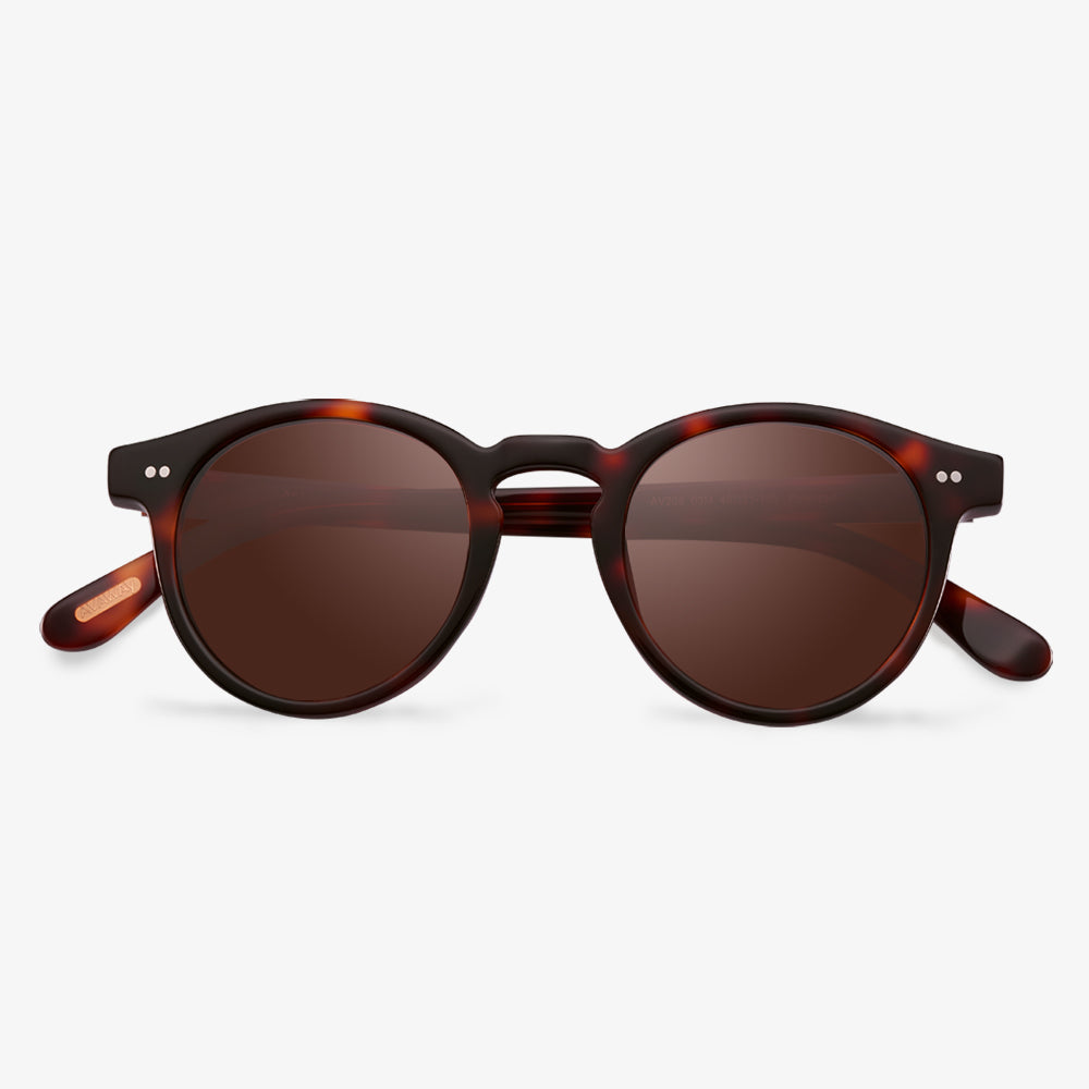 Designer Tortoiseshell Round Sunglasses - Cynthia | KoalaEye