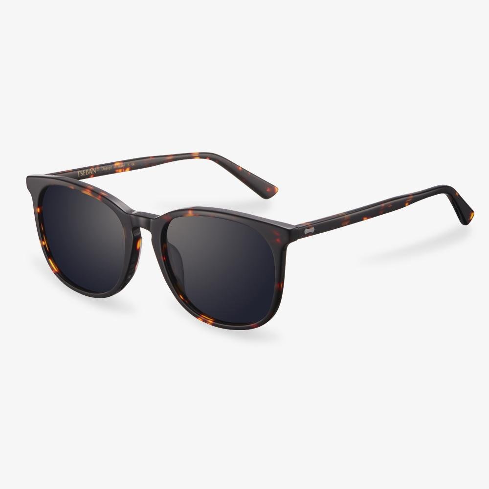 Tortoiseshell Acetate Square Sunglasses - Rose | KoalaEye