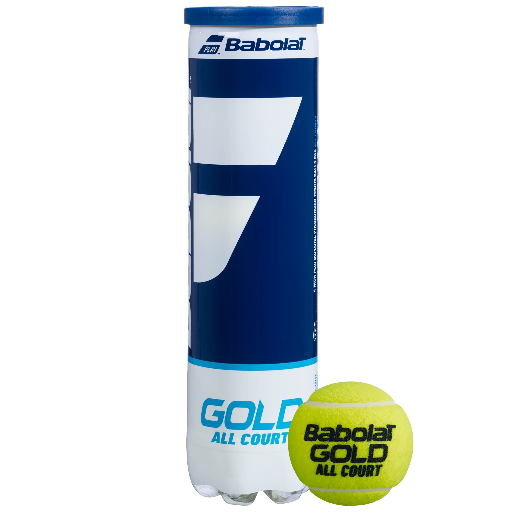 Babolat Gold All Court Tennis Balls - Tube Of 4