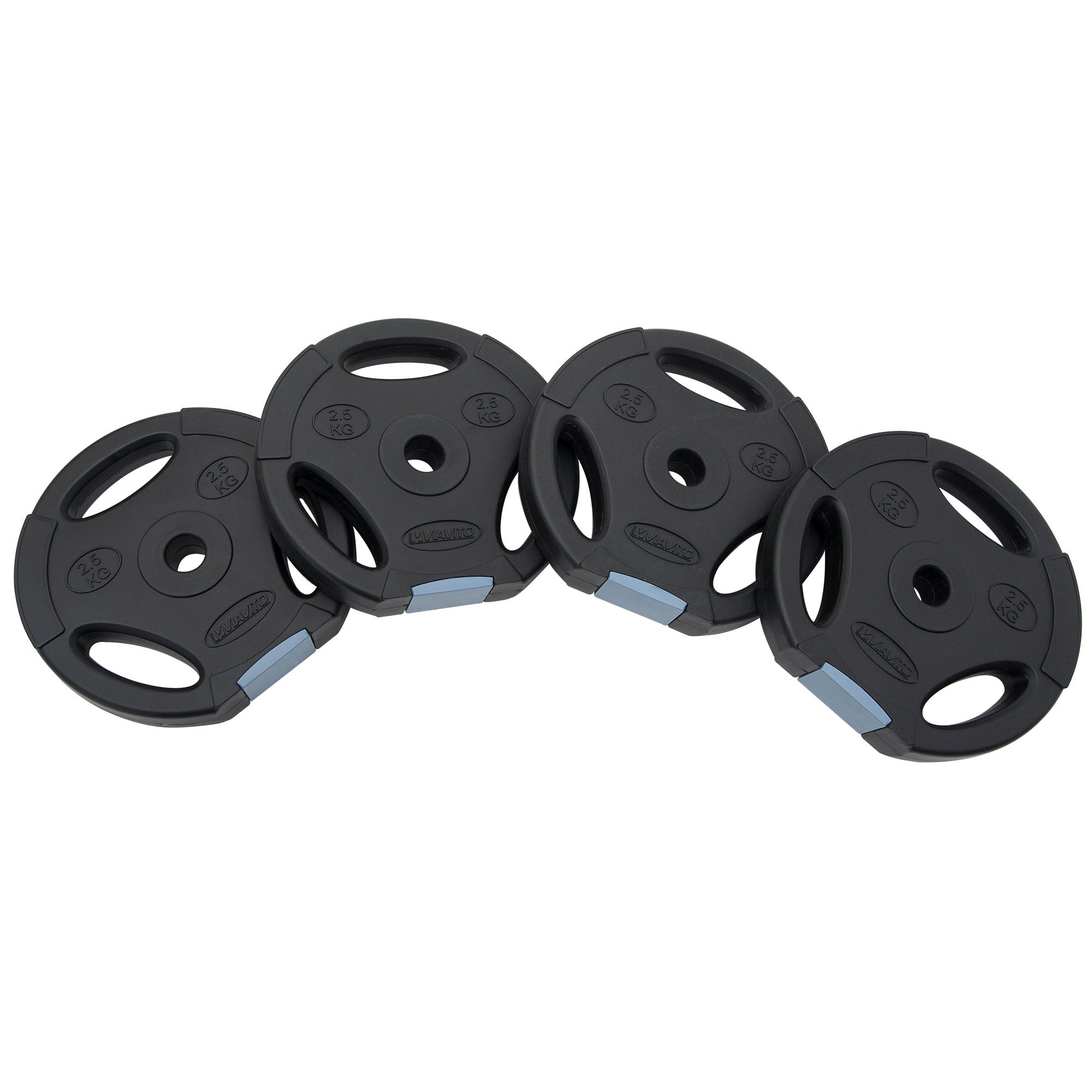 Viavito Tri Grip Vinyl Standard Weight Plates