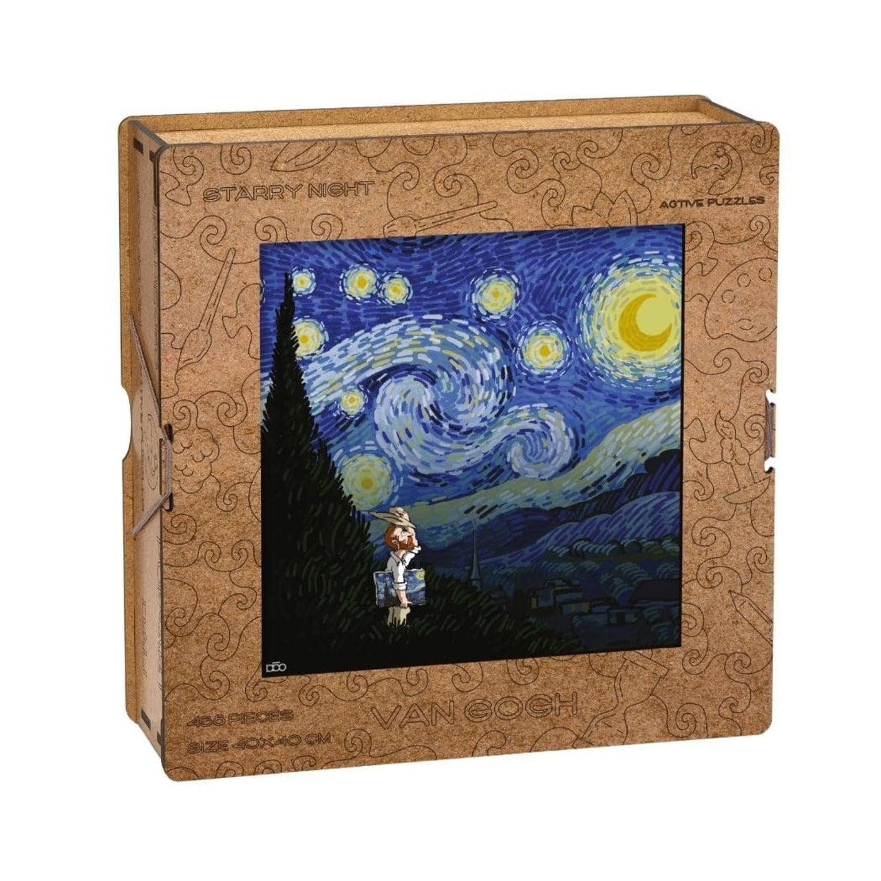 templar palanca Judías verdes Van Gogh Wooden Puzzle 40 x 40 | Wooden Art Puzzle