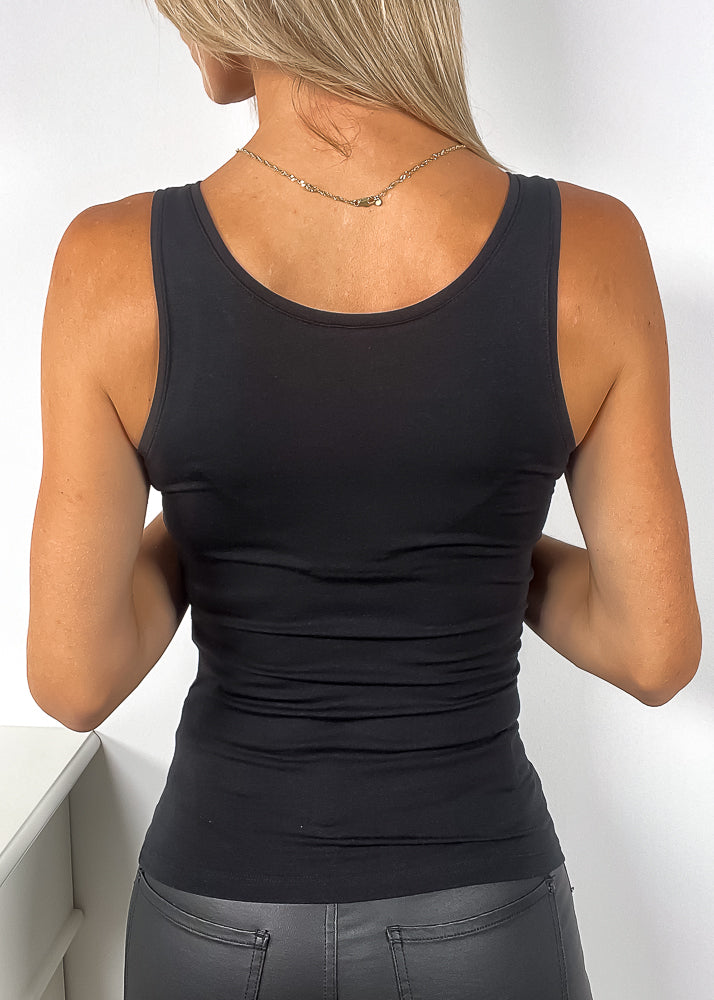 PIECES Sirene Tanktop NOOS, Sort