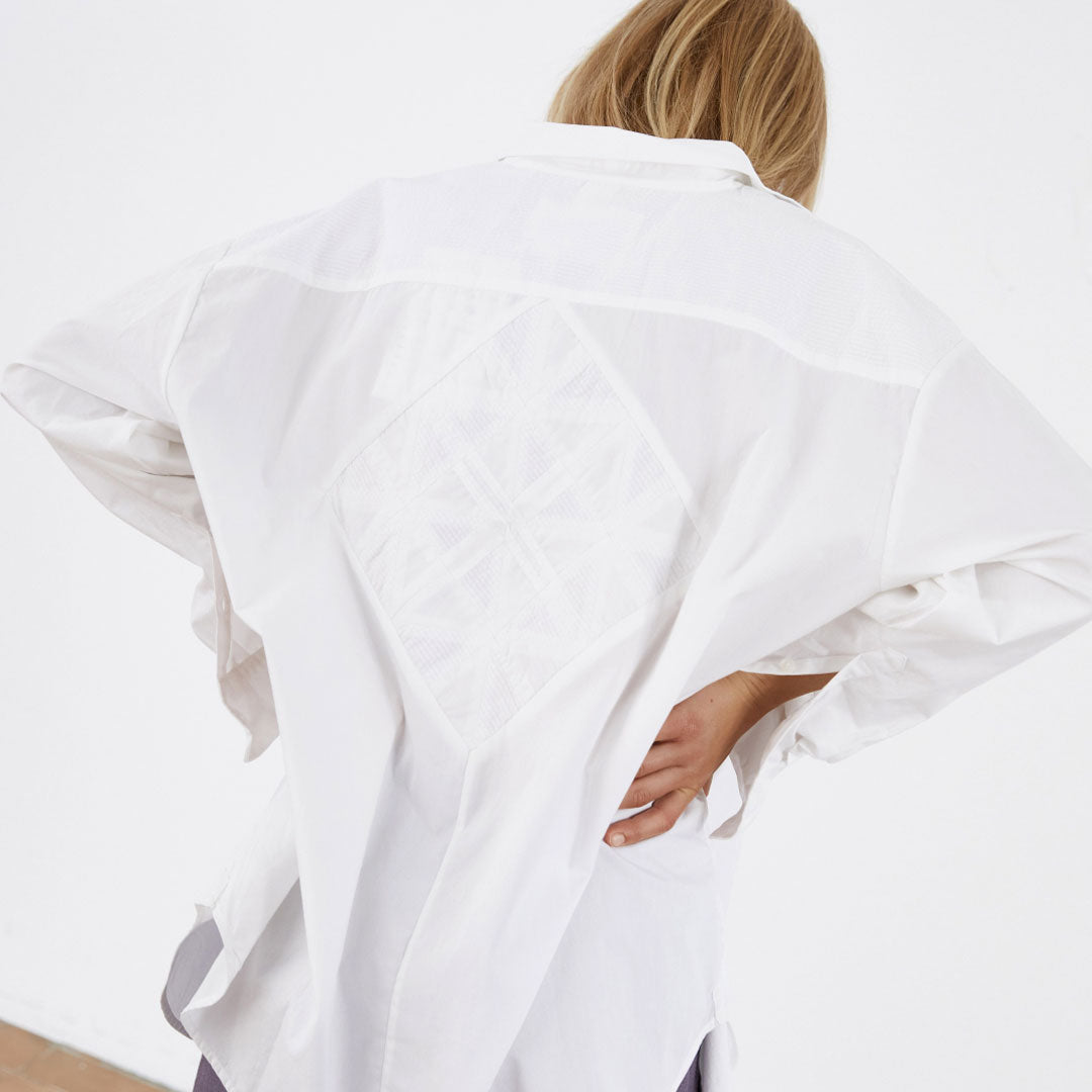 Skabelse velfærd Pearly Hvid, økologisk AIAYU Shirt Quilt Skjorte - Online i haus-frau.dk – HAUSFRAU