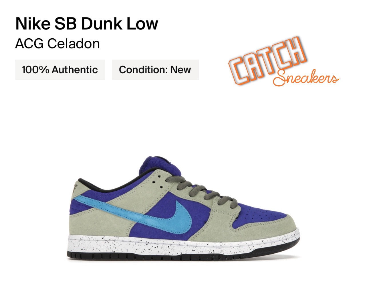 nike sb dunk low pro acg celadon