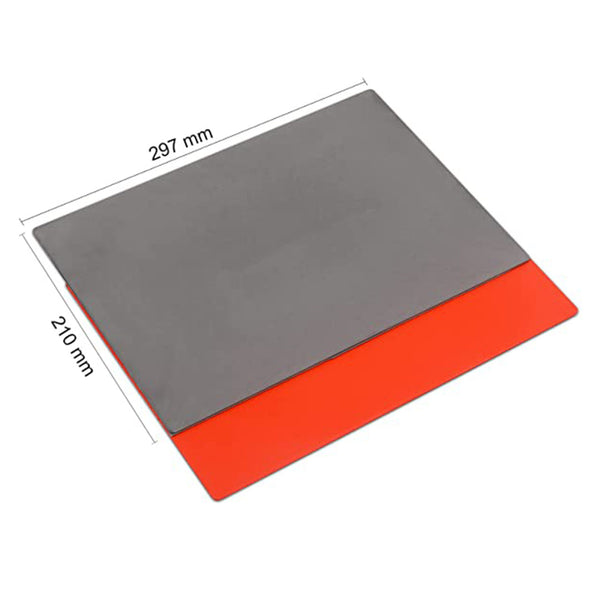 0.09'' 2 Sheets Silicone Rubber Gray+Orange for Engraving Cutting Stamping Stamp 