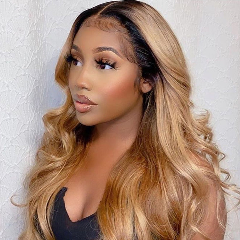 Highlight Wig Ombre Color 1/27 Lace Front Wig Colored Wigs Honey Blonde Wig  Naijafashion Hair – Naijafashion hair