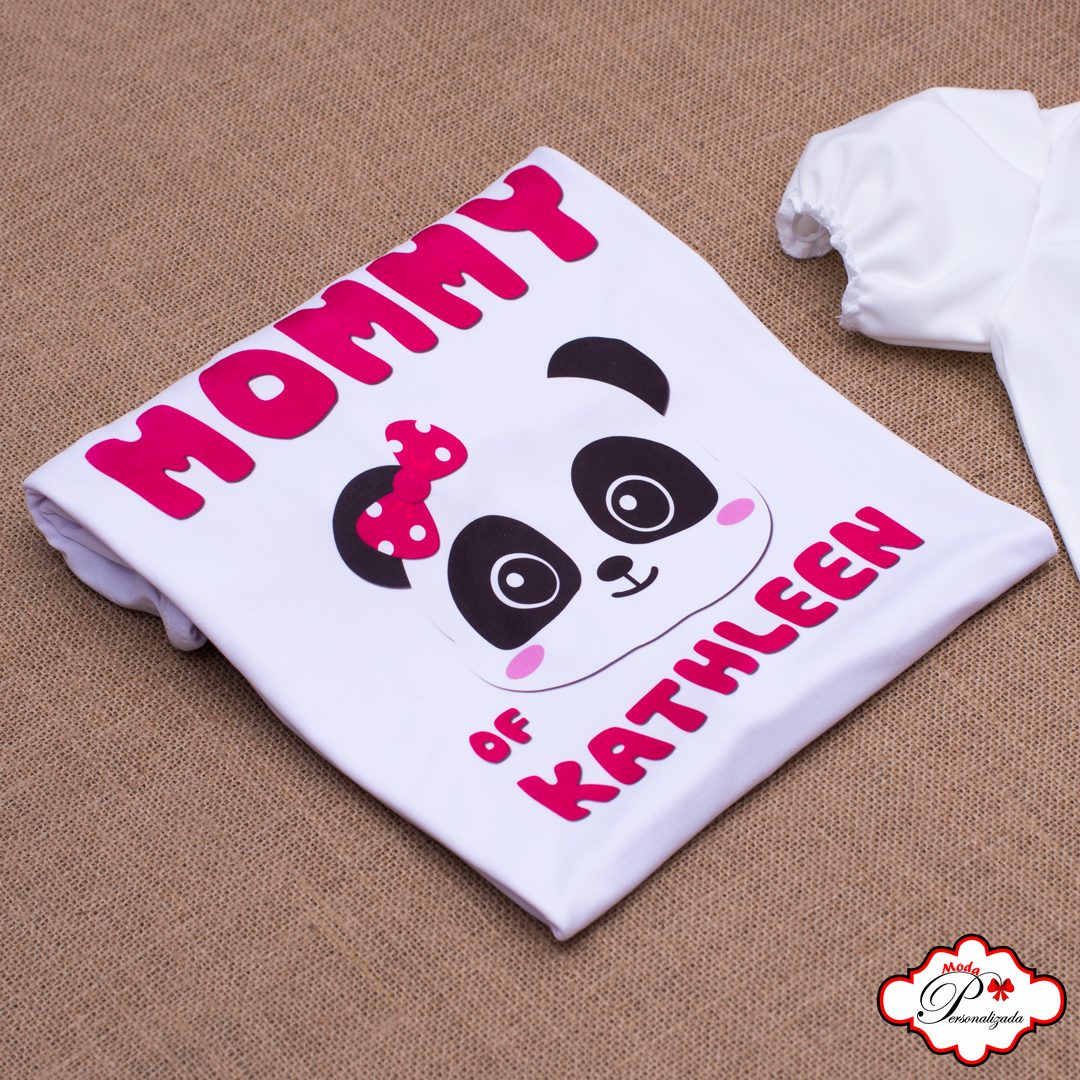 voltaje Mansedumbre Por encima de la cabeza y el hombro Camisetas familiares inspiradas en Panda, Cumpleaños de Panda – Moda  Personalizada
