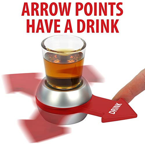 Spin the Shot – Party Drinking Game w/ 2 Ounce Shot Glass