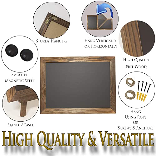Bar Top Chalk Board Sign Easel Stand Set