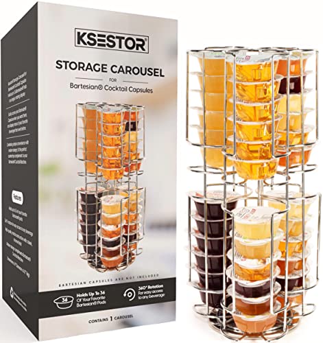 Storage Carousel for 36 Bartesian Cocktail Capsules
