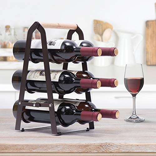 6 Bottle Countertop Wine Rack