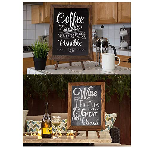 Bar Top Chalk Board Sign Easel Stand Set