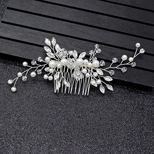 Bridal Hair Clip Silver For Wedding Hair Side Comb Women Girls Leaves –  NinthAvenue - Europe