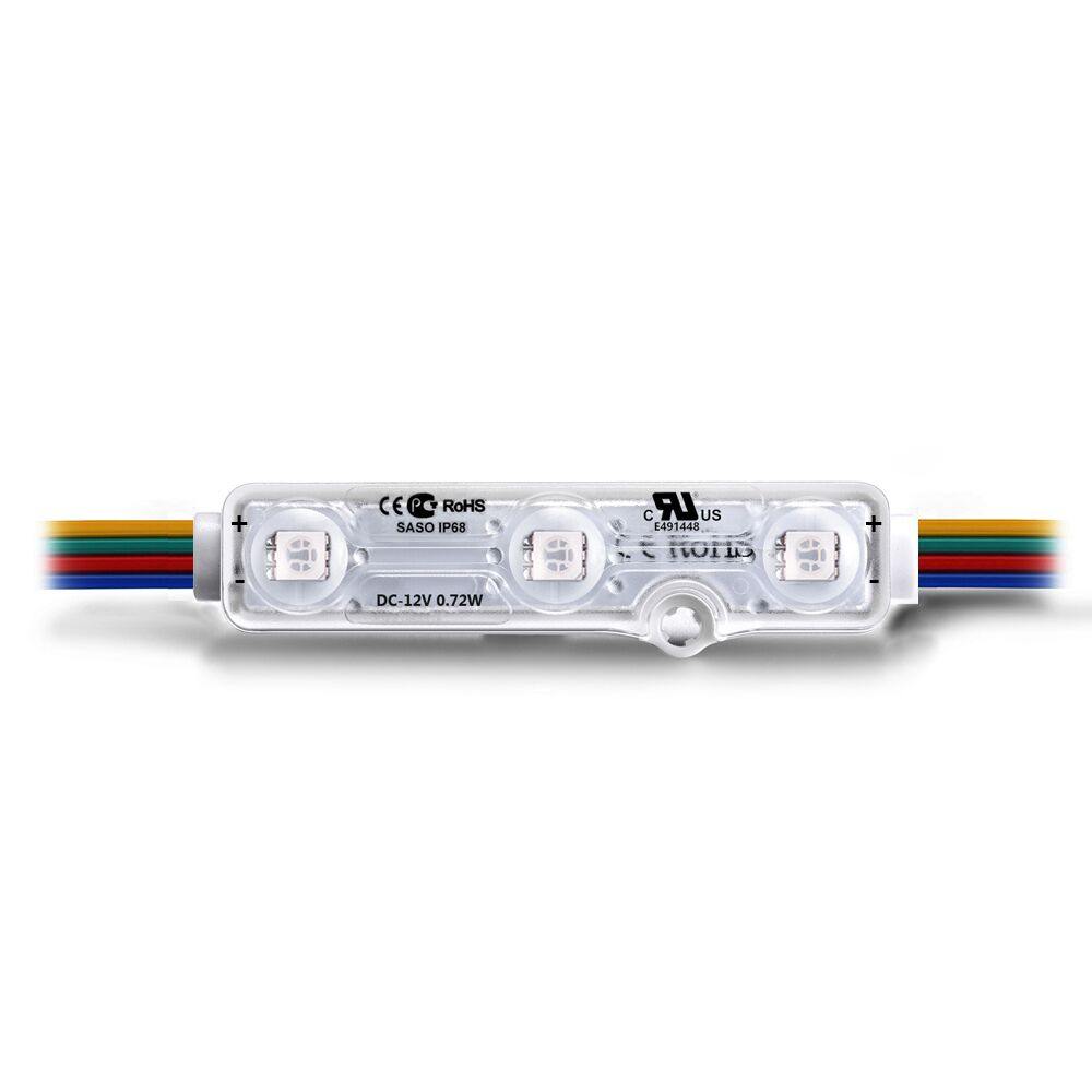 Kardinaal Helm Interactie Super Bright Multi-Color RGB 3 LED Light Modules | IP68 Waterproof –  Carrier LED
