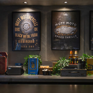 An image showing the interior of the Mutt Motorcycles coffee shop
