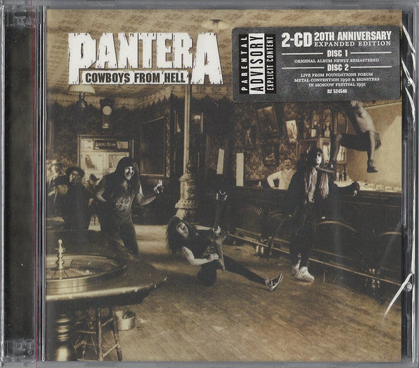 Pantera Cowboys From Hell Expanded Edition 2cd Aftermath Music